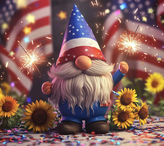 20 oz Tumbler - Gnome with Fireworks