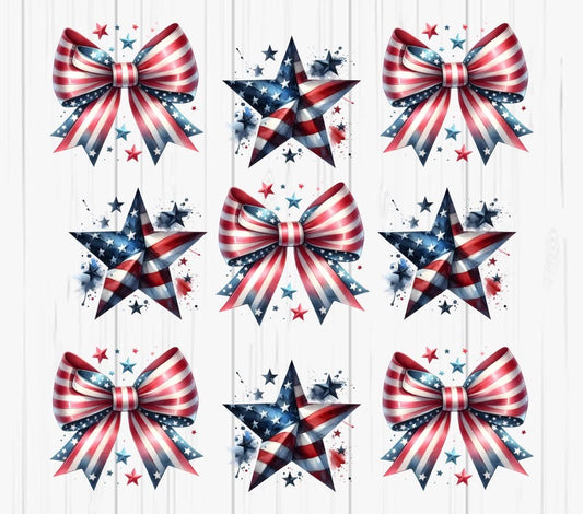 20 oz Tumbler - Bows and Stars