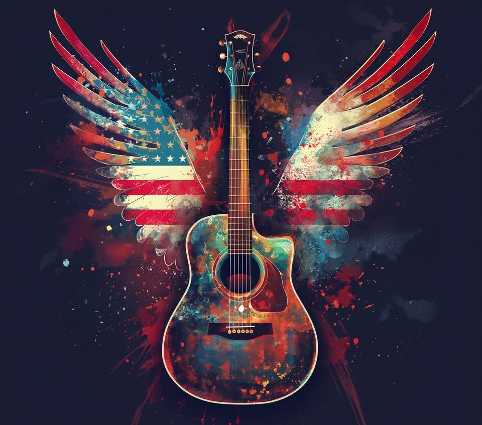 20 oz Tumbler - American Guitar