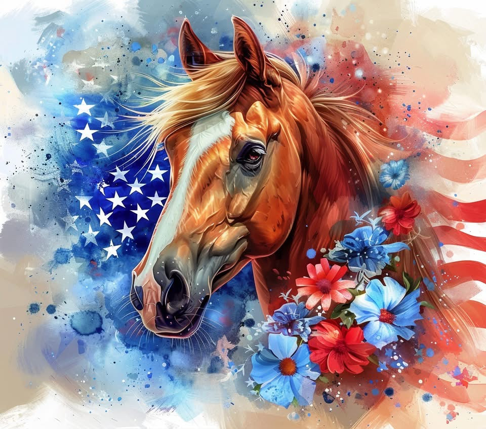 20 oz Tumbler - American Horse - 1