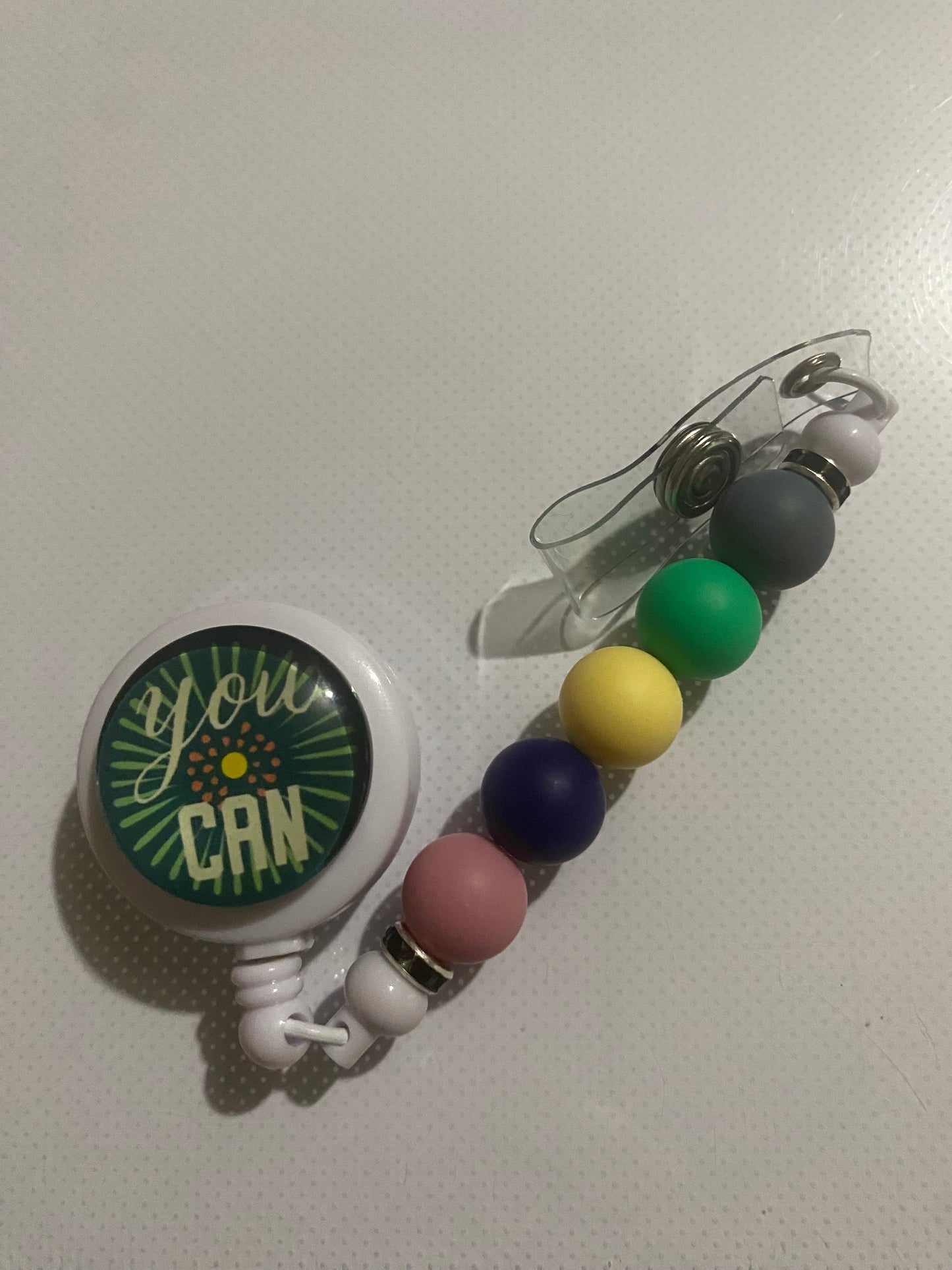 “You Can” badge reel holder