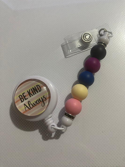 “Be Kind Always” badge reel holder - 1
