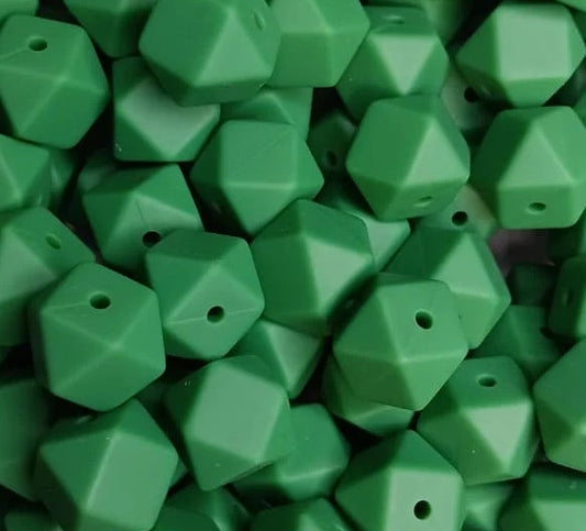 14MM HEXAGON CHRISTMAS TREE #100 (1ct)