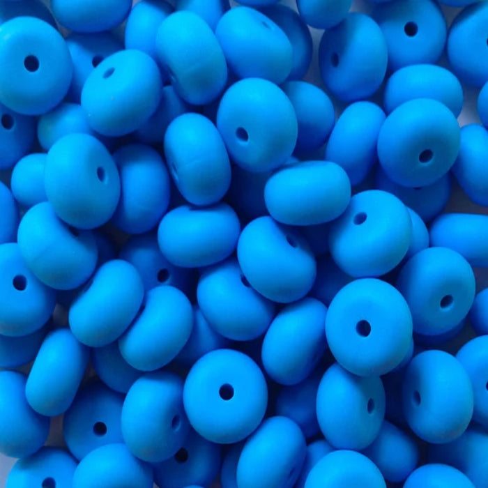 14MM ABACUS BEAD CURIOUS BLUE #14