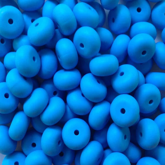14MM ABACUS BEAD CURIOUS BLUE #14