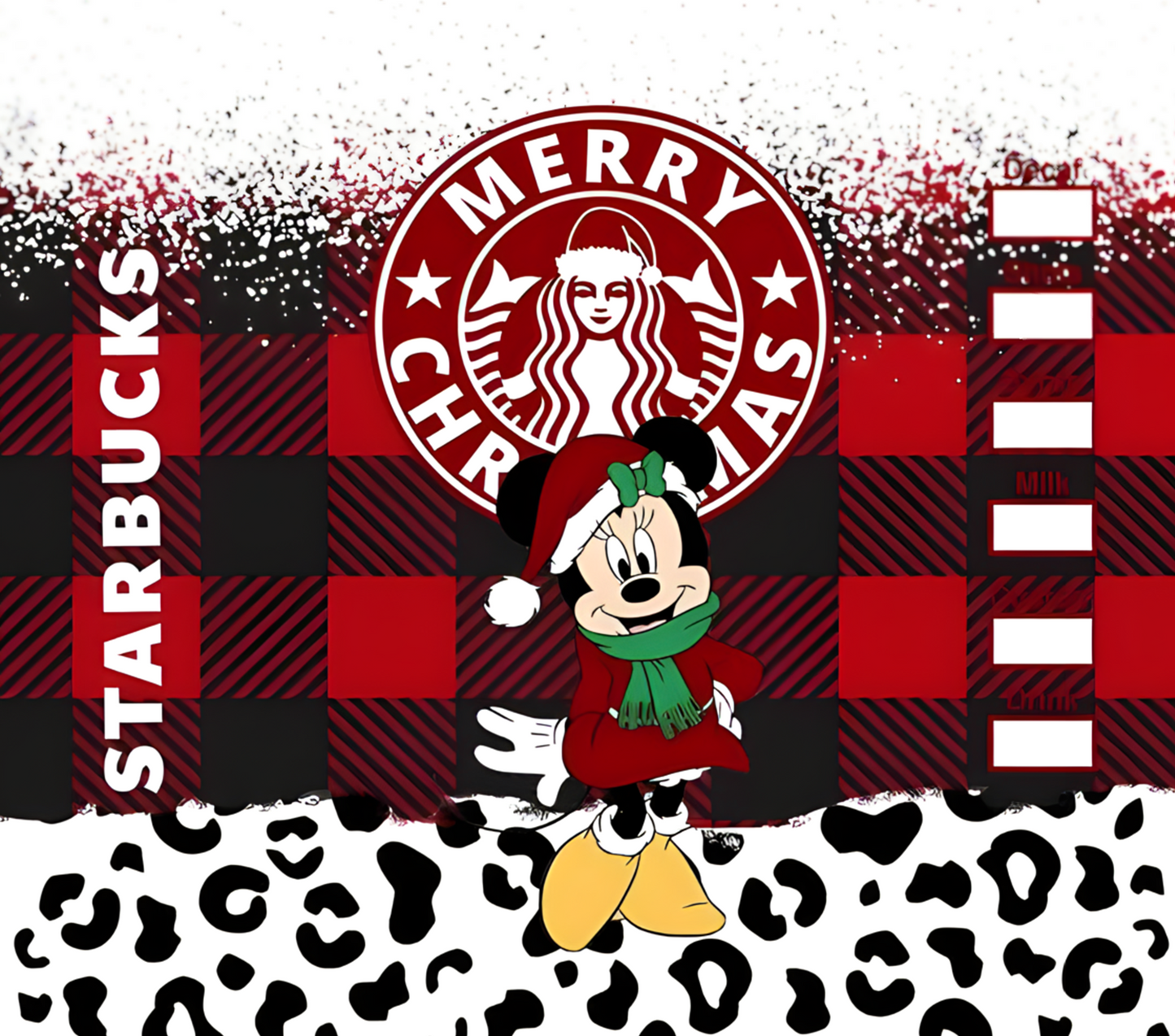 MERRY CHRISTMAS STARBUCKS MICKEY ~ 20 oz TUMBLER