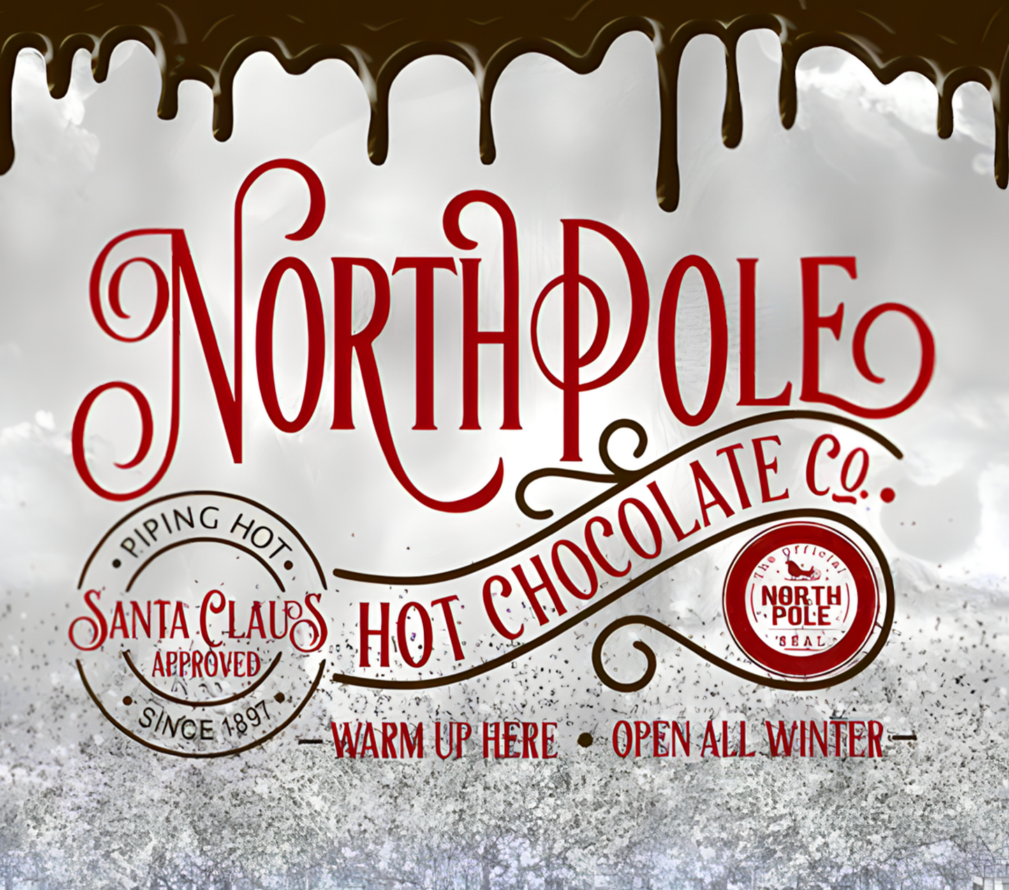 NORTH POLE SANTA CLAUS HOT CHOCOLATE ~ 20 oz TUMBLER