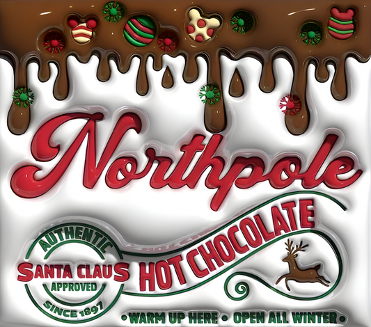 NORTHPOLE SANTA CLAUS HOT CHOCOLATE ~ 20 oz TUMBLER