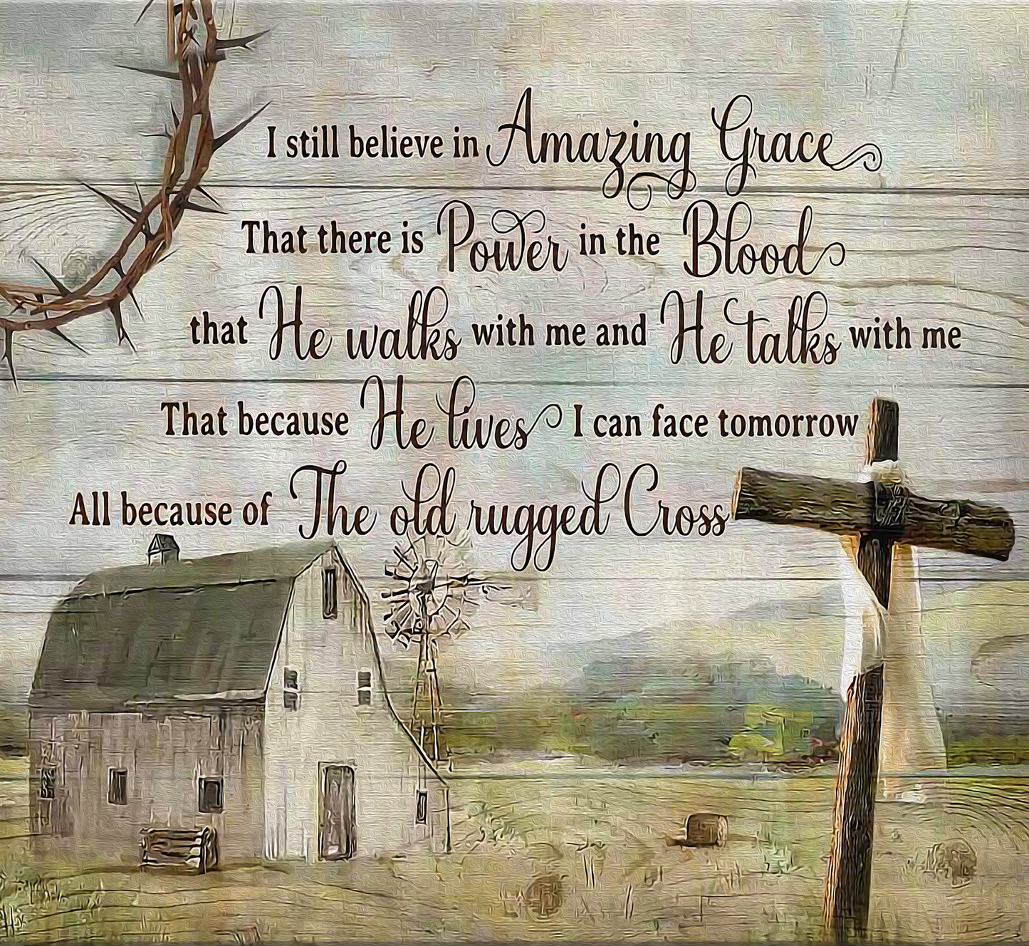 INSPIRATIONAL ~ OLD RUGGED CROSS ~ 20 oz TUMBLER