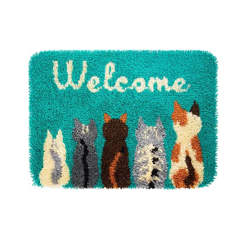 DIY Latch Hook Rug Kit: Create Your Own Cartoon Animal Carpet Embroidery