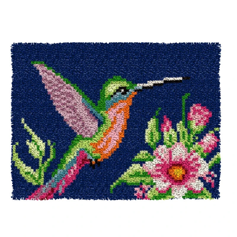 DIY Latch Hook Rug Kit: Create Your Own Cartoon Animal Carpet Embroidery