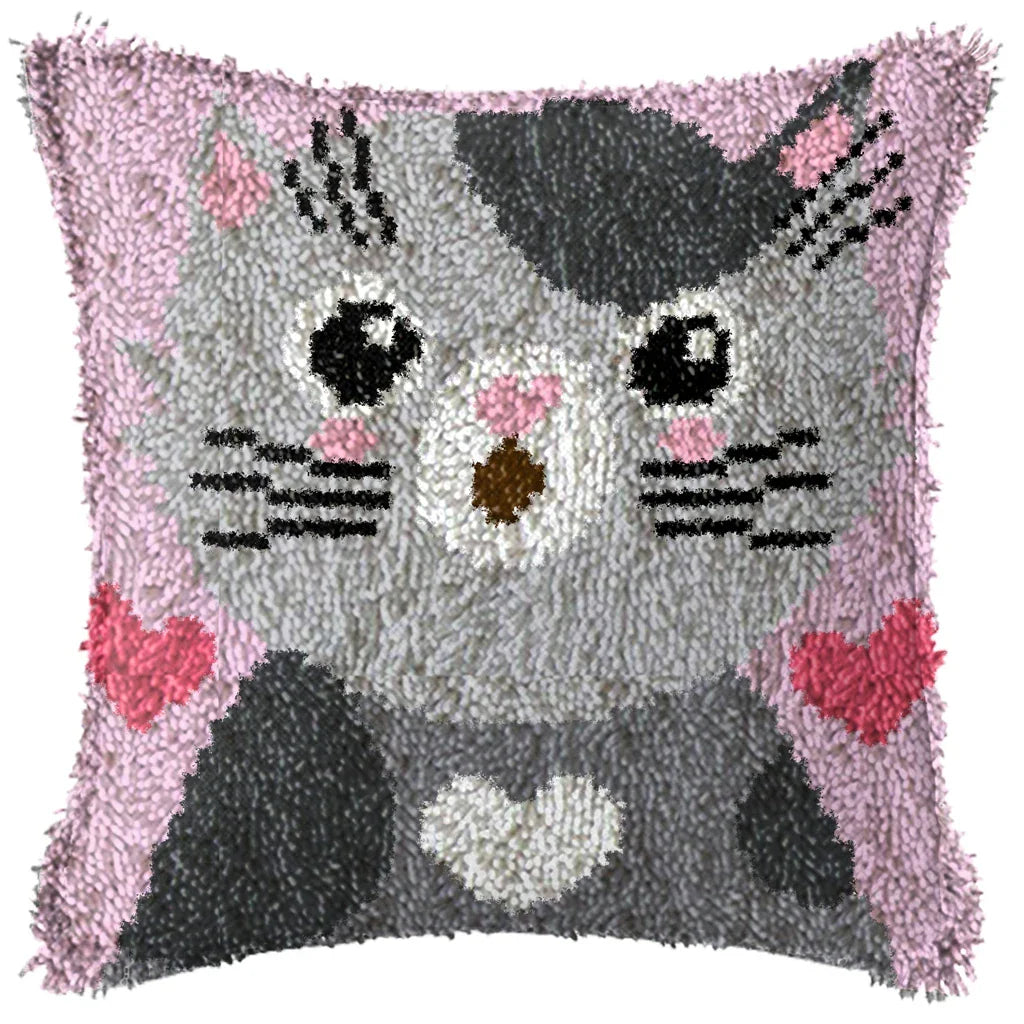 Kitten Pillow Latch hook kit