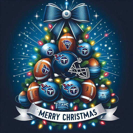 TENNESSEE TITANS MERRY CHRISTMAS ~ 20 oz TUMBLER