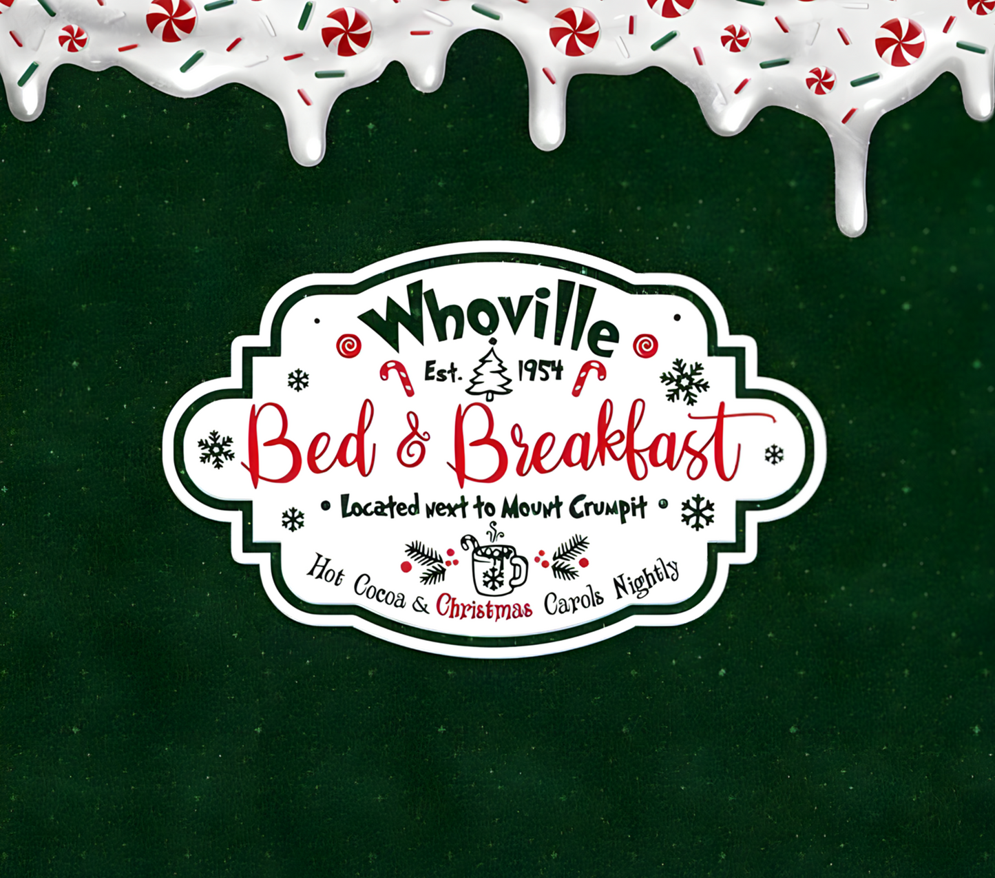 WHOVILLE BED AND BREAKFAST 2 ~ 20 oz TUMBLER