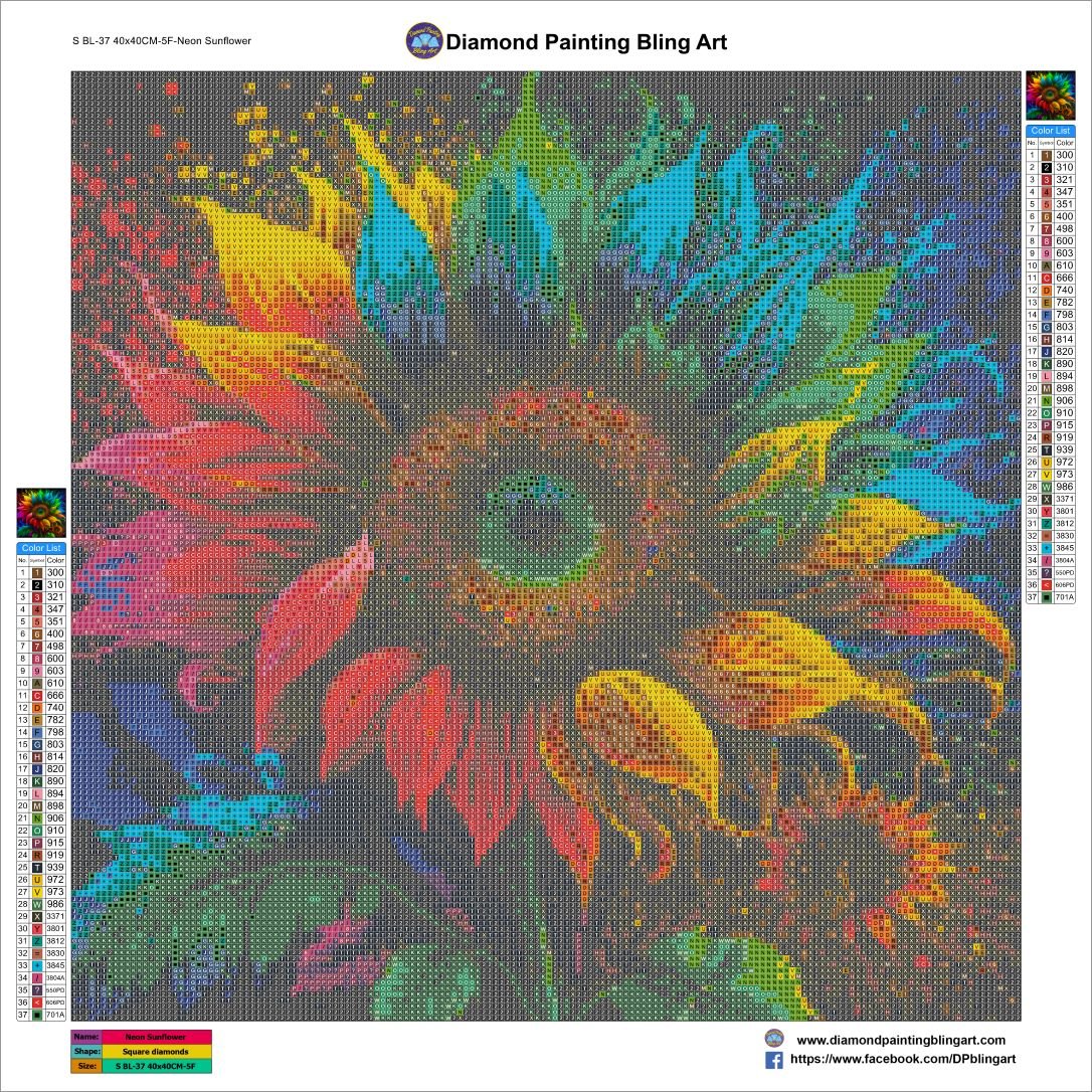 Neon Sunflower