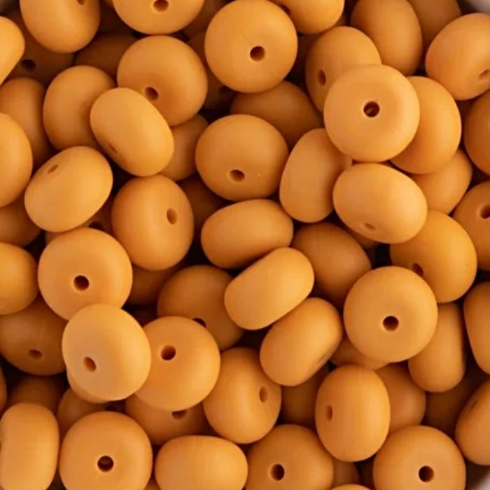 14MM ABACUS BEAD PUMPKIN #97